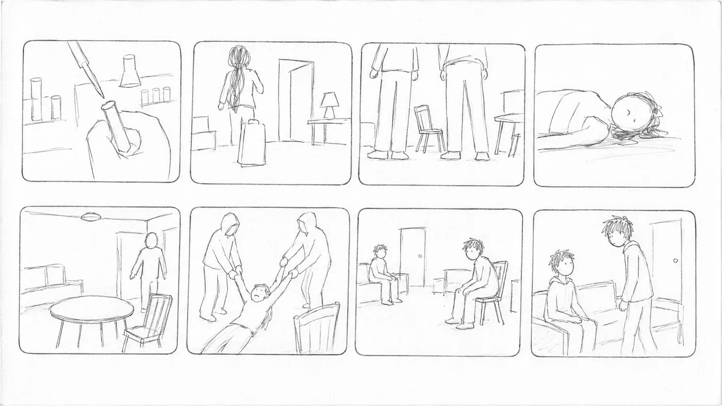 Storyboard sheet three