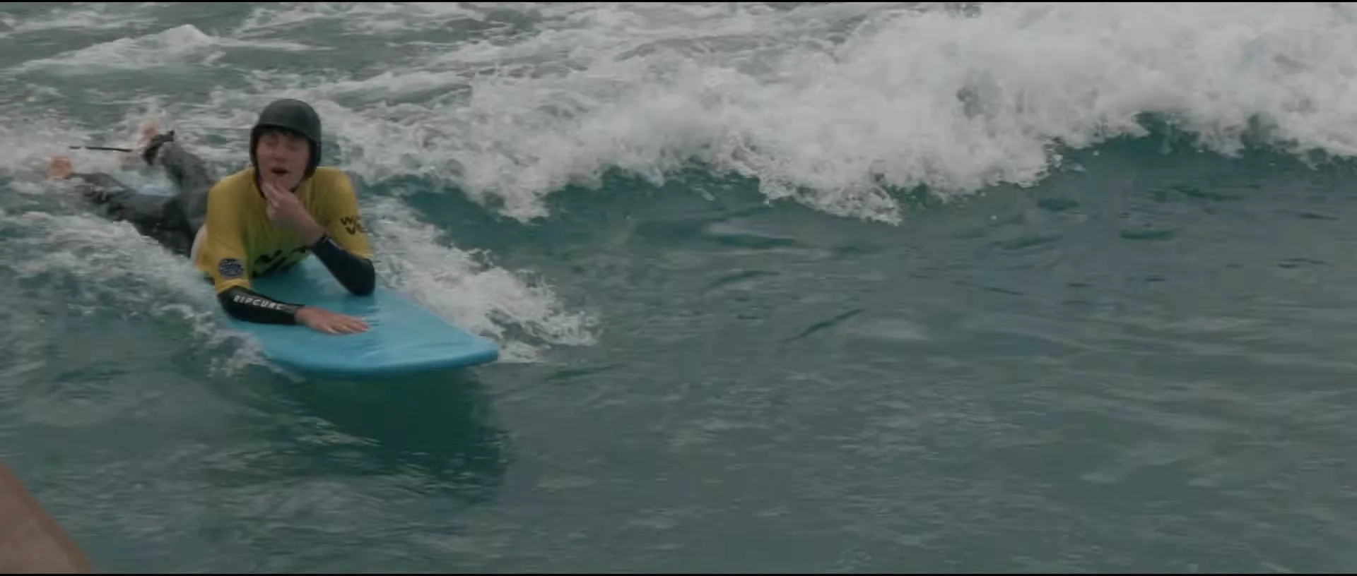 Rowan wiping out in white water
