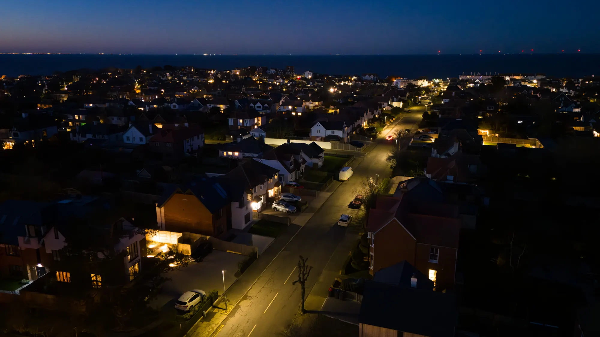 Night photograph, edited