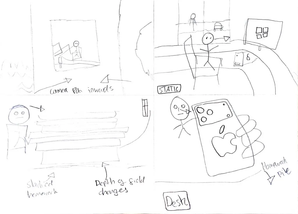 Storyboard page one